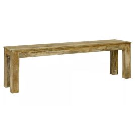 Delta Large Light Mango Bench 148cm - Light Wood Tone