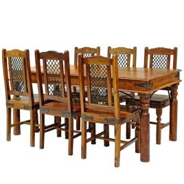 Wigan Sheesham Wood Large Dining Table