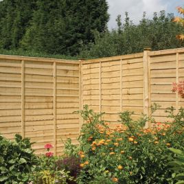 Classic 6×6 Pressure Treated Traditional Lap Panel with Waney Edge Boards - Set of 3
