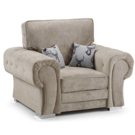 Verona High Back Armchair with Optional Extras - Mink