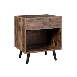 End Table - VERRO Open Compartment End Table - Brown