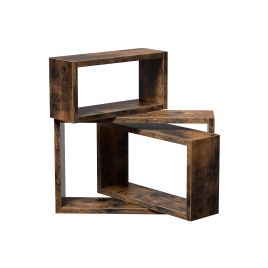Wall Shelves Rustic Brown