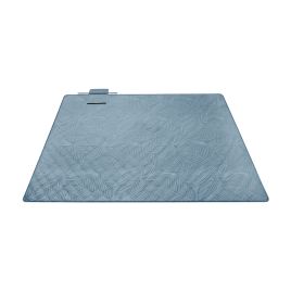 ELDBURY Foldable Picnic Blanket with Water-Repellent Layer and Ground Pegs - Blue