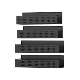 Spice Rack - LUSLIA Magnetic Set Kitchen Appliances No Drilling - Black