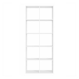 FOXDENN 10 Cube Storage Bookcase - White