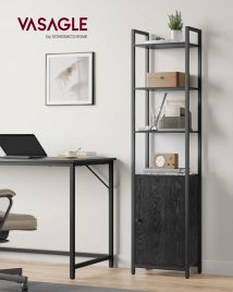 FEXURA Bookcase with Doors - Black