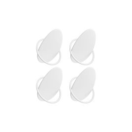 Wall Hooks - MODSO Egg-Shaped Set for Coats and Towels - White