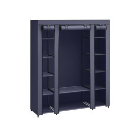 Fabric Wardrobe Navy Blue