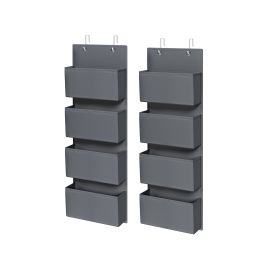 Storage Organiser - ORAVAS Over-Door Set of 2 Slate Grey