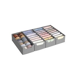 Drawer Organisers - VELON Foldable Set with Dividers 40cm - Dove Grey