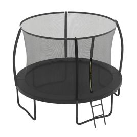 DALCROSS Kids Outdoor Trampoline with Safety Net - 305 cm (10ft) - Black