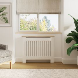 Radiator Cover - Emily Radiator Cover Medium White and Oak