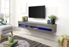 Galicia Wall-Mounted Grey TV Unit - 150CM TV Unit