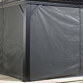 VALDORO Sojag Gazebo Curtains Polyester 3m x4.9m - Charcoal