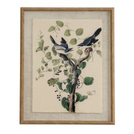 Flor Shrikes Art In Beaded Frame