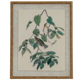 Flor Warblers Art In Beaded Frame