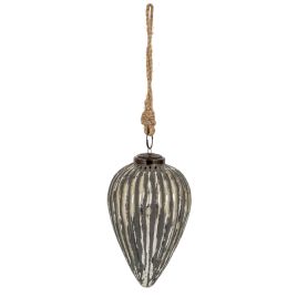 Grey Meto Cone Bauble - Large
