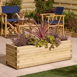 PRESTOVA Trough Garden Planter Natural - 120cm