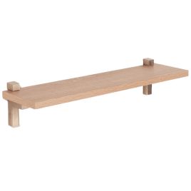 Livia 60cm Oak Slim Shelf with Modern L Brackets
