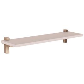 Livia 60cm White Slim Shelf with Sleek L Brackets