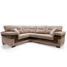 Nathaniel Corner Sofa - Left Arm Brown