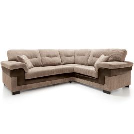 Nathaniel Corner Sofa - Right Arm Brown