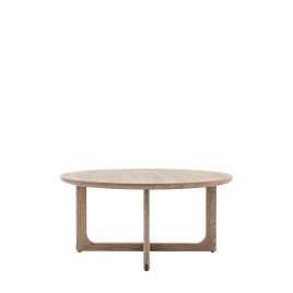 ARTISAN Round Coffee Table - Dark Oak
