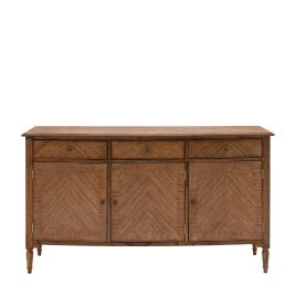 ALDERLEIGH 3 Door 3 Drawer Sideboard - Dark Oak