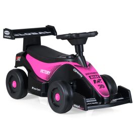 NOREX Ride on Car Toddler Sliding Car with 3 Songs Under-Seat Storage-Pink