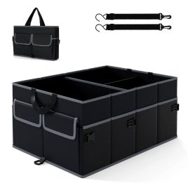 Car Trunk Organizer 48L Collapsible Cargo Storage Box-Black