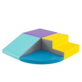 XOARMO 4-Piece Climb and Crawl Foam Block Play Set for Infant Baby-Navy