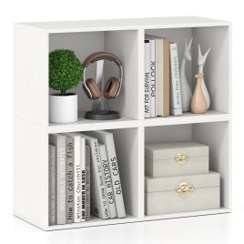 FITY Set of 4 Cube Storage Organizers for Small Space-White