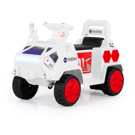 Kids Electric Car - 6V Kids Ride on Car Electric 4Wheeler for Kids - White & Red