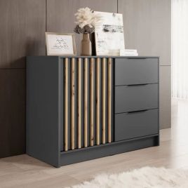 Orion Jax Sideboard with 3 Drawers and 1 Door - Graphite