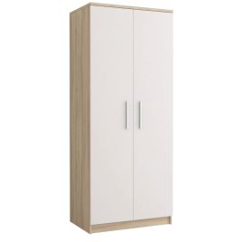 Wardrobe - ORMISTON 2 Door Wardrobe Oak Sonoma 80cm