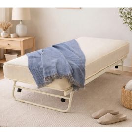 Paris Metal Frame Guest Bed - Small Single 2ft6 - Ivory