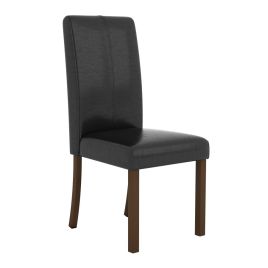 Luxurious Longmont Brush Effect Wood Dining Chairs Set of 2 for Stylish Comfort - Solid Acacia Wood