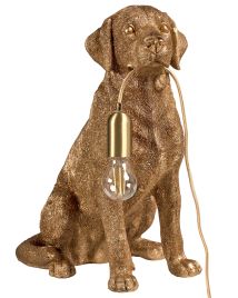 CHALMERE Table Lamp Dog - Gold