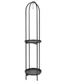 Plant Stand TAMARIX Metal 35 cm Black