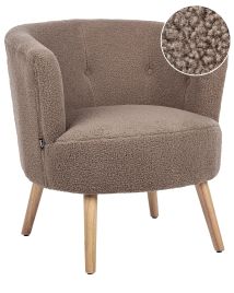 Armchair ODENZEN Boucle Brown