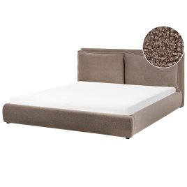 BAJONA Super Kingsize Boucle Fabric Bedframe - Brown