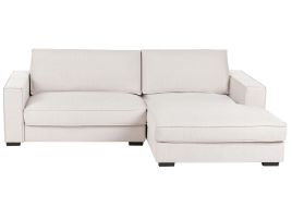 INVERLEIGH Fabric 2 Seater L Shaped Corner Sofa - Light Beige, Right Hand Facing