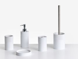 WITHLEIGH 5-Piece Bathroom Accessories Set - White