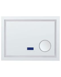 LED Bathroom Mirror THAIX 80 cm 60 cm Silver