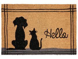 OVINGDEN Cat Dog Coir Doormat - Natural