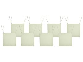 ARBOR Set of 8 Garden Chair Cushions - Light Green