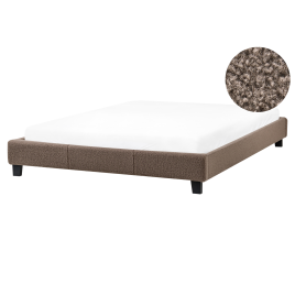 MARETH Kingsize Boucle Fabric Bedframe - Taupe