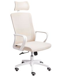 CONARMH Office Chair Swivel Fabric Beige