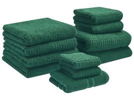 ITAA Set of 11 Towels Cotton Green