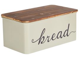 Metal Bread Box Beige GOURMANDISE